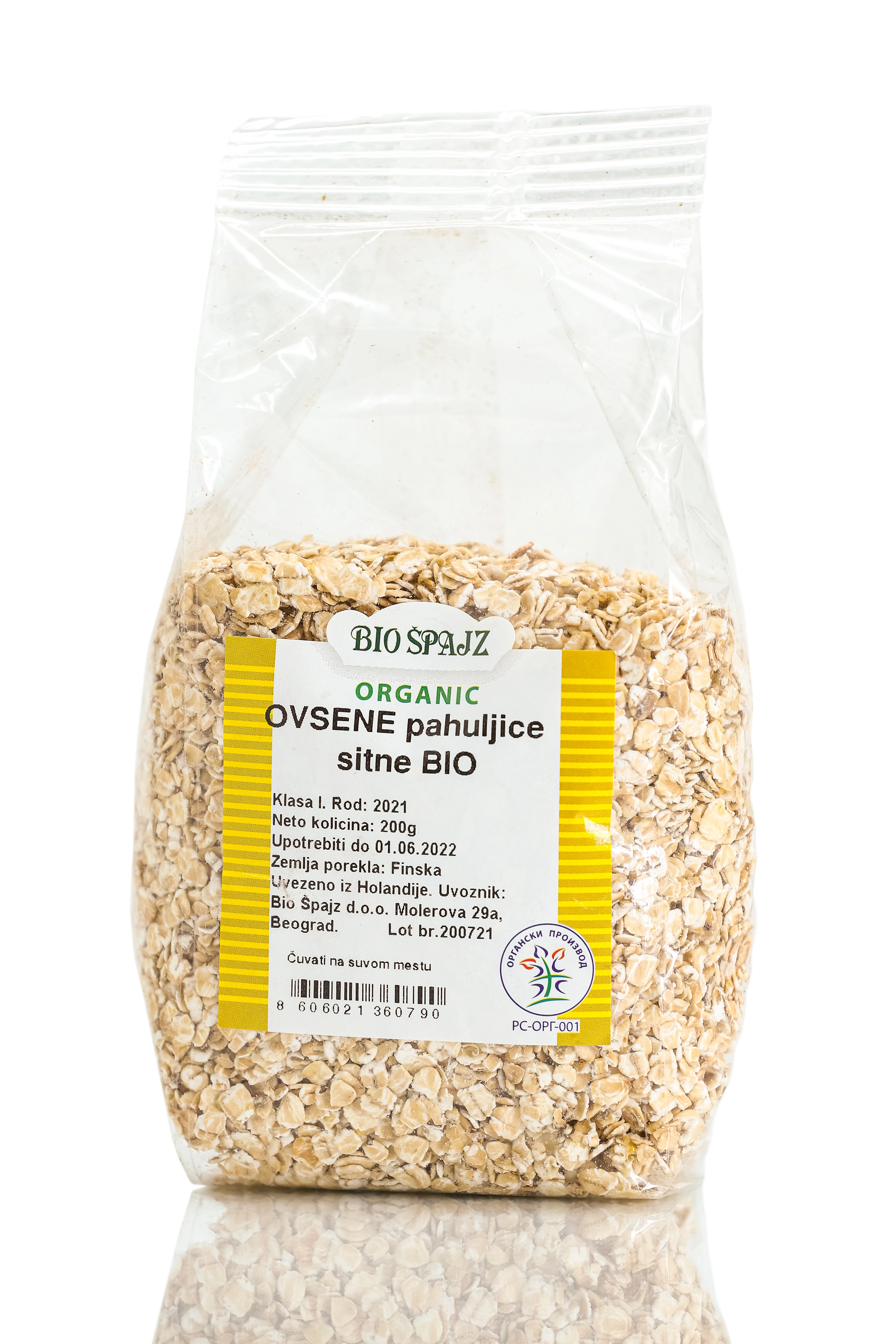 Ovsene pahuljice sitne (organski proizvod) 200 g Bio Špajz